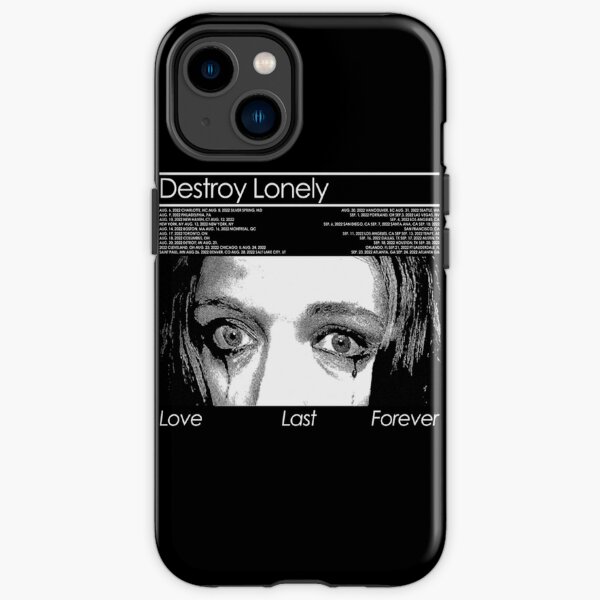 Vintage Destroy Lonely Love Last Forever Graphic Music Art BLK  iPhone Tough Case RB1910 product Offical destroylonely Merch