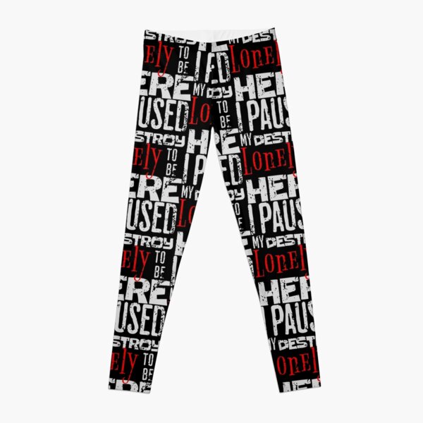 I paused my destroy lonely to be here Leggings RB1910 product Offical destroylonely Merch