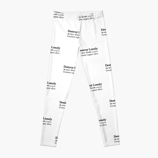 Greatest Rapper Alive by Destroy Lonely Leggings RB1910 product Offical destroylonely Merch