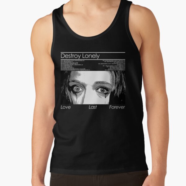 Vintage Destroy Lonely Love Last Forever Graphic Music Art BLK  Tank Top RB1910 product Offical destroylonely Merch