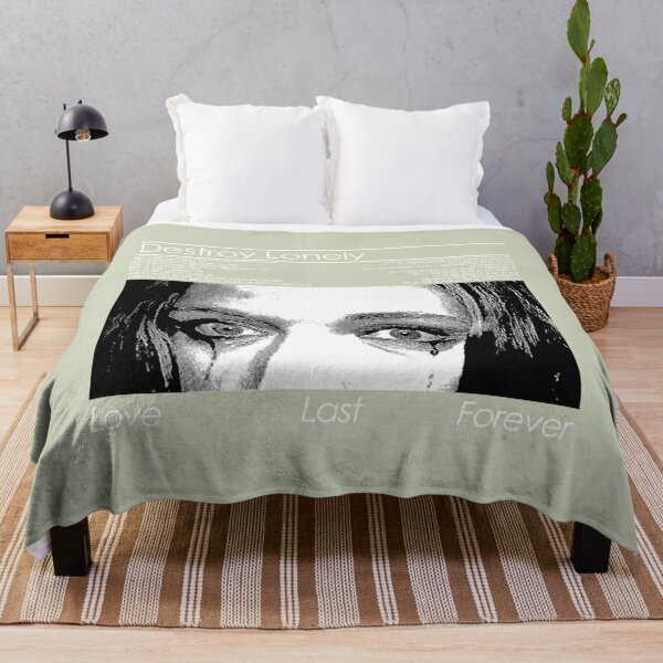 Vintage Destroy Lonely Love Last Forever Graphic Music Art BLK  Throw Blanket RB1910 product Offical destroylonely Merch