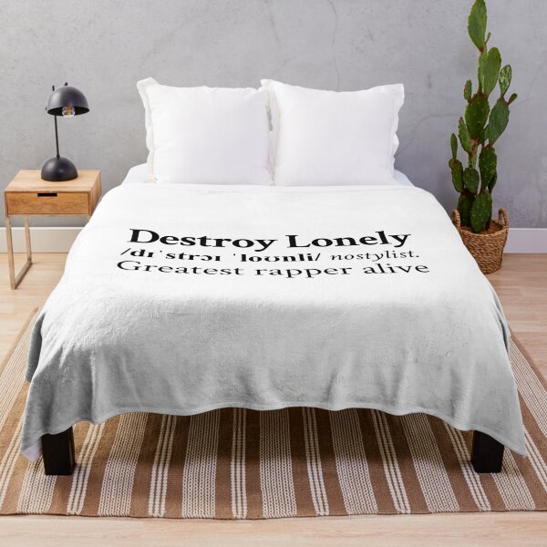 Greatest Rapper Alive by Destroy Lonely Throw Blanket RB1910 product Offical destroylonely Merch