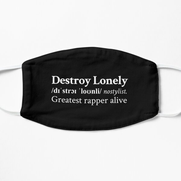 Greatest Rapper Alive by Destroy Lonely Flat Mask RB1910 product Offical destroylonely Merch